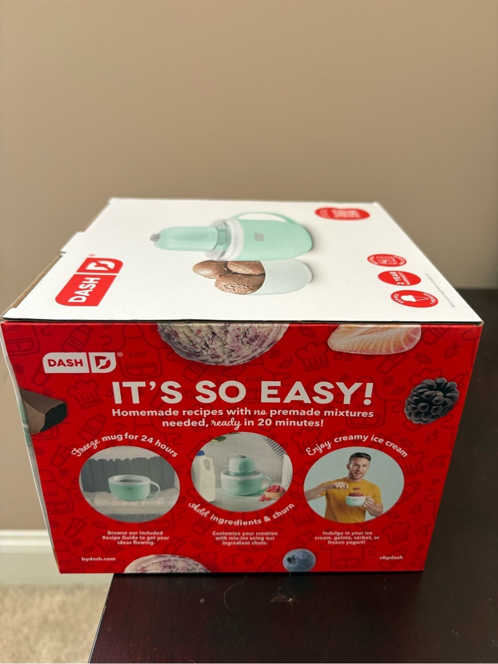 Dash Ice Cream Maker Bowl Machine in Mint Blue Soldout NWTs - Picture 5 of 5